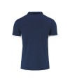 Polo tecnica John MC AD da uomo colore blu navy/bianco vista di schiena