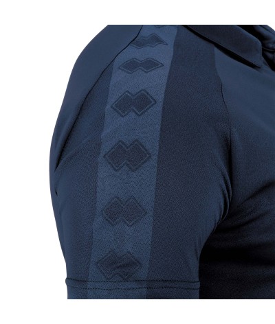 Particolare della spalla della Polo Shedir MC AD da uomo colore navy