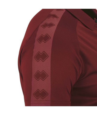 Particolare della spalla della Polo Shedir MC AD da uomo colore granata